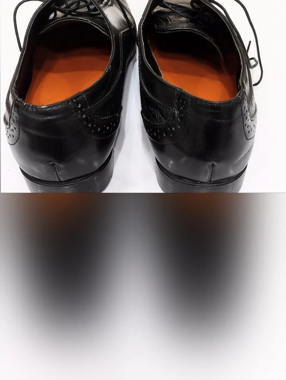Antonio Cerrelli Sz 12 Men's Black Wingtip Derby Dress Shoes - Classic Lace-Up